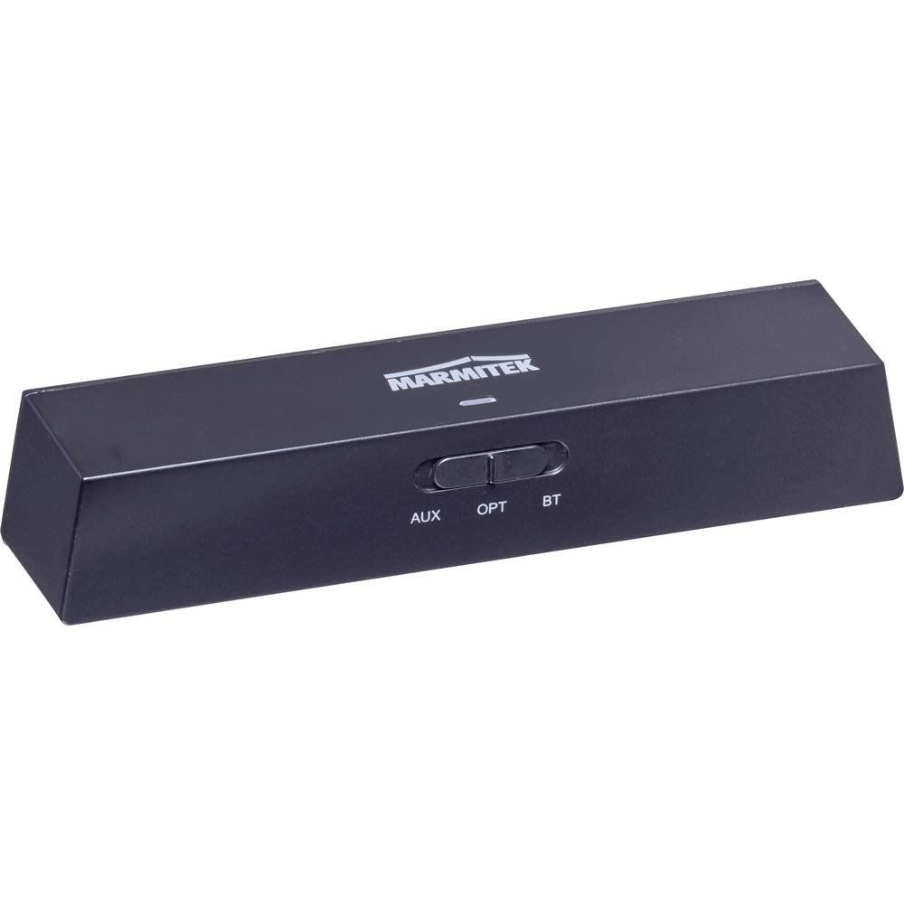Marmitek BoomBoom 100 - Nadajnik odbiornik Bluetooth RX/TX aptX | Adapter audio do TV, słuchawek i systemu hi-fi, aptX Low Latency, AAC, Toslink, jack 3,5 mm i 2 słuchawki