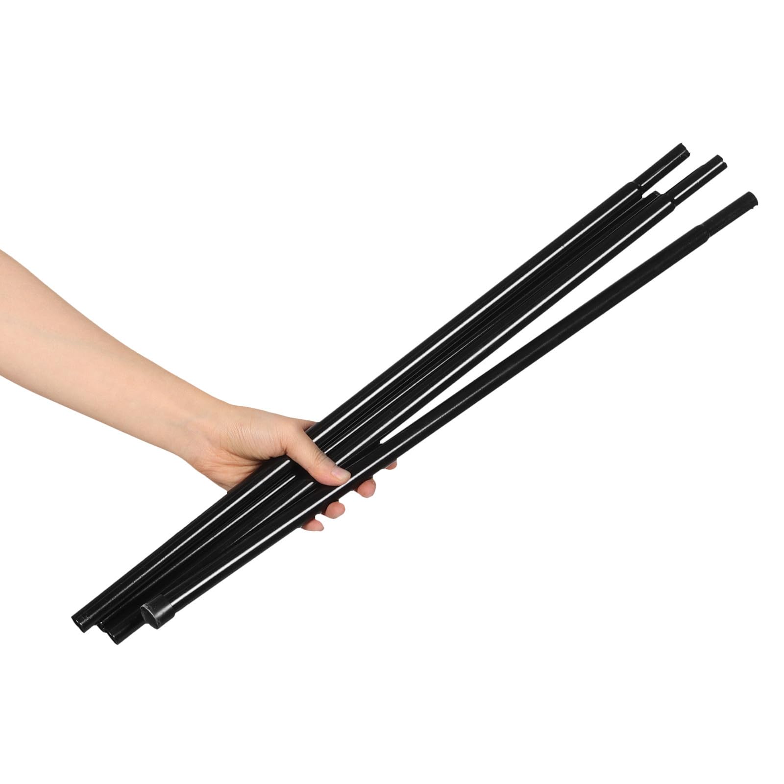 Kit de 8 Postes de Tienda de Metal de 2 Metros, Soporte Ajustable de Hierro Ligero y Resistente al Viento para Carpas de Camping y Senderismo