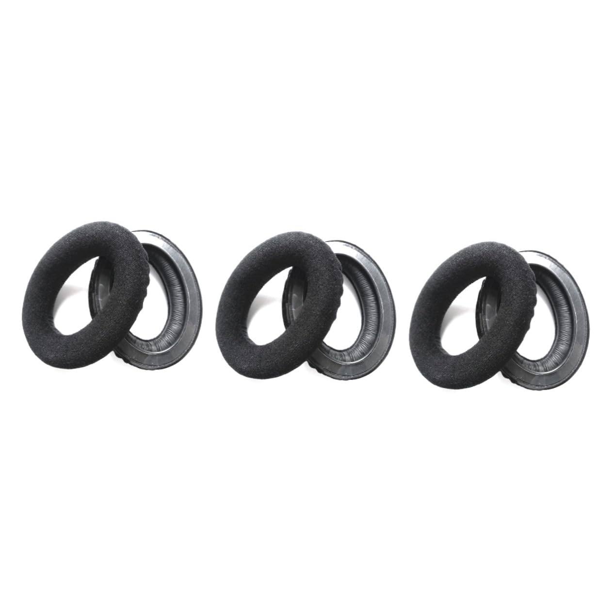 PartyKindom 3piezas Almohadillas De Repuesto para Auriculares Almohadillas Negras Cómodas y Duraderas Mejora El Rendimiento De Graves