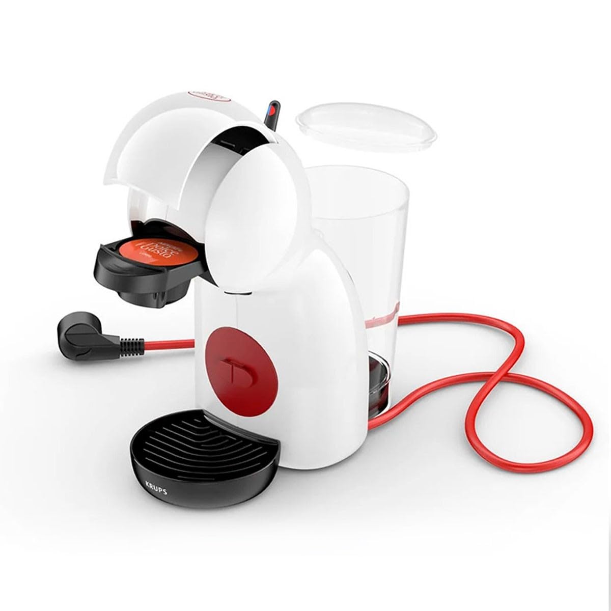 Nescafé Dolce Gusto Krups Macchina per il caffè Piccolo XS con capsule, per caffè caldi e freddi, con pompa da 15 bar di pressione e dosaggio manuale dell'acqua