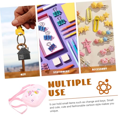 KESYOO Crossbody Bag for Cute Plush Coin Storage Pouch Comfortable Shoulder Purse for Everyday Use and Special Occasions Design3