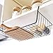PENGKE Black Under Shelf Basket,4 Pack Slides Under Cabinet Storage Shelf Wire Baskets,Space Saving for Kitchen Counter Pantry Desk Bookshelf Cupboard