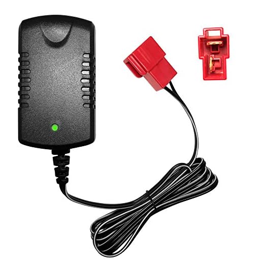 6V Charger with Square-Type Plug for 6Volt Battery, 7V800ma for 6V Child Ride On Car Rollplay Kid Trax Disney Frozen White Toddler Wildfire Quad