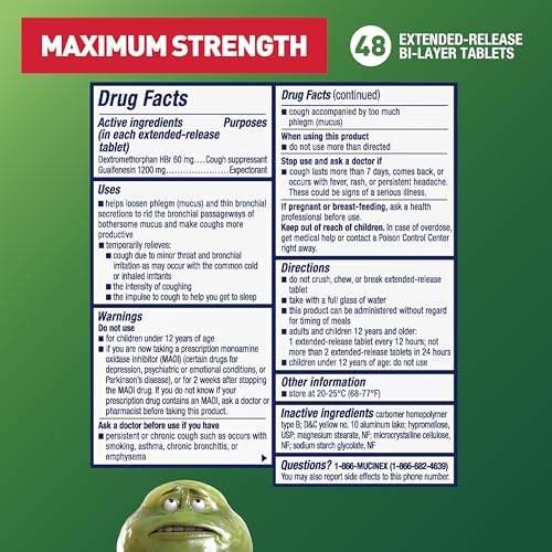 Image of Mucinex DM 12Hr Max Strength Chest Congestion & Cough Medicine, 48 Tablets