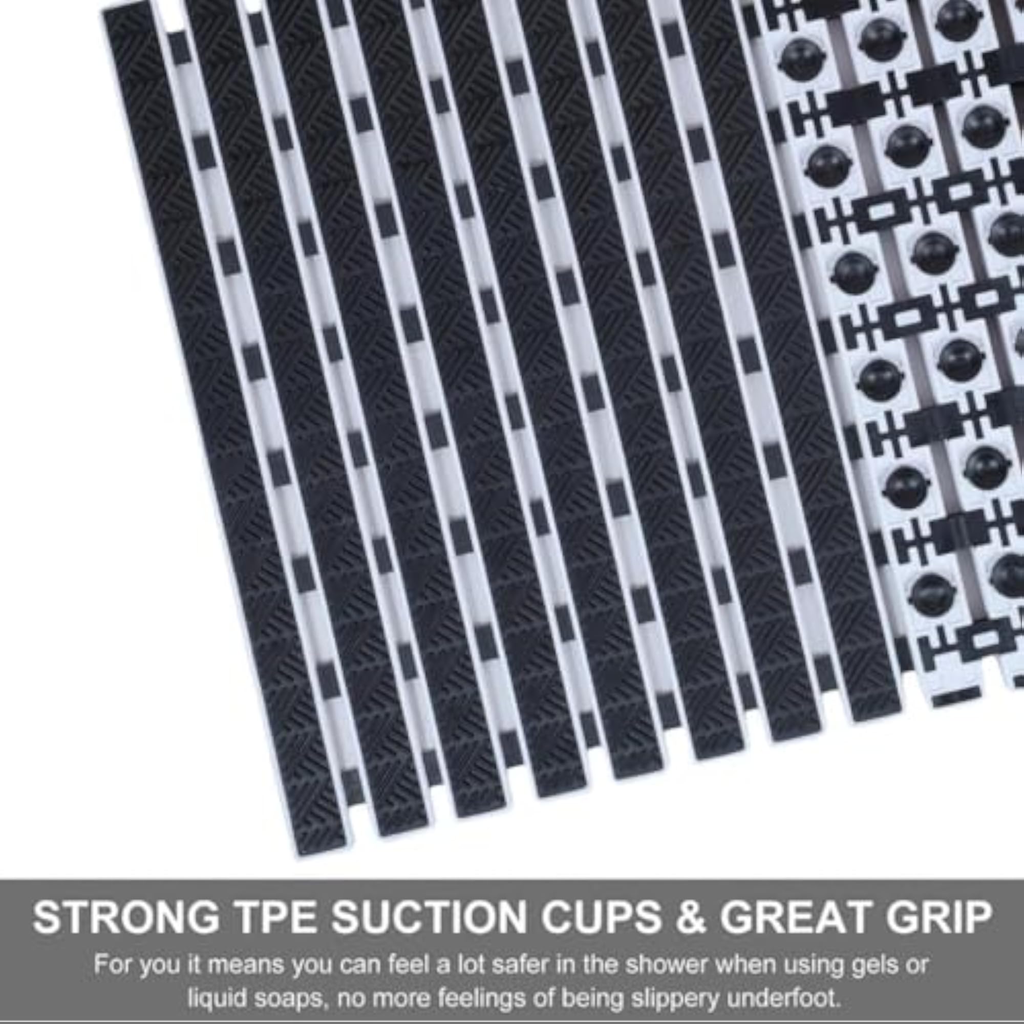 PVC Shower Mat Rubber Mat with Suction Cups