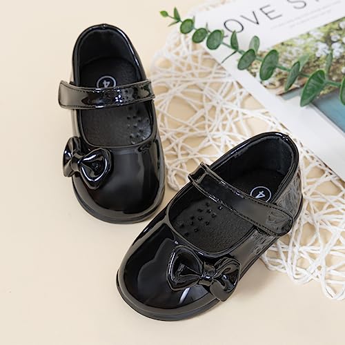 image for Meckior Infant Baby Boys Girls Classic PU Leather Wedding Dress Shoes 