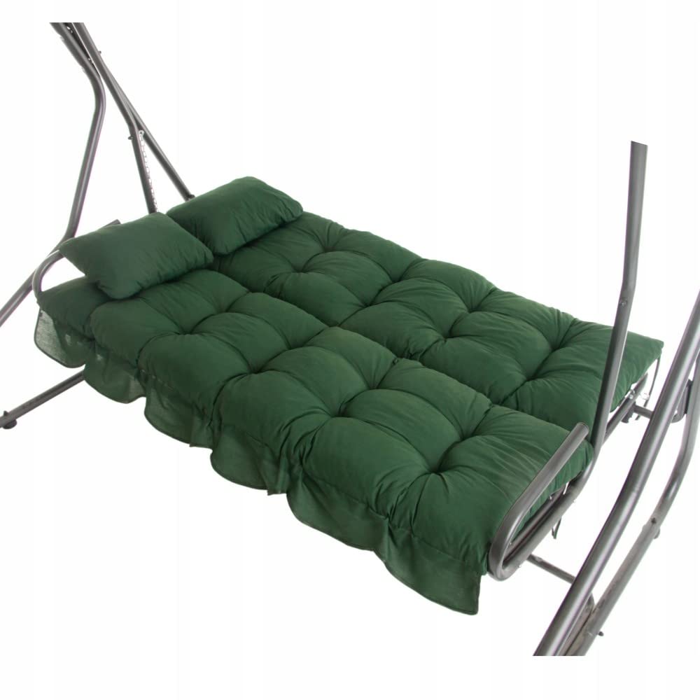 PATIO Hollywoodschaukel Auflage 170x50 cm Bora Sitzpolster Rückenlehne 2 Seitenkissen Befestigungsschnüre Volant vorne 1 Set