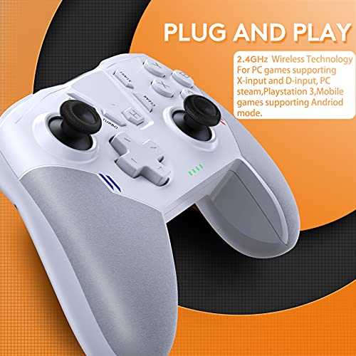 Uberwith Wireless Game Controller, Dual Vibration Joystick Gamepad Computer Game Controller For Pc Windows 7/8/10, Ps3/Tv Box/Laptop/Android Mobile Phones #TOP1