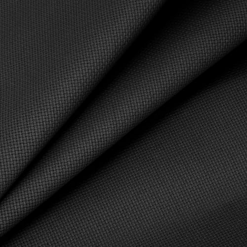 Image of Caydo Large Aida Cloth, 14 Count Black Cross Stitch Fabric for Craft Embroidery, Handmade Needlework, DIY Handicrafts(28x19 inch)