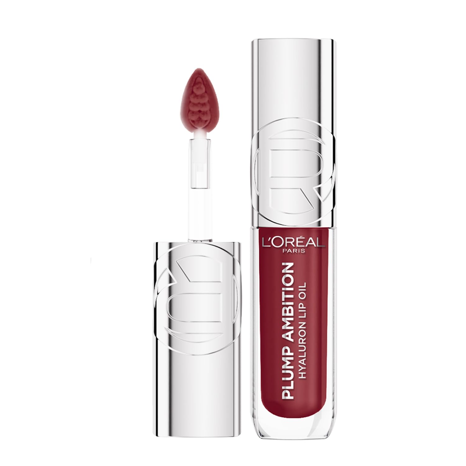 L'Oreal Paris Plump Ambition Hyaluron Plumping Lip Oil, Berry Jolie | Plumping Lip Oil, Glass Like Shine, Infused with Hyaluronic Acid, Deeply Hydrating, Plumper & Smoother Lips, Non Sticky-image-26