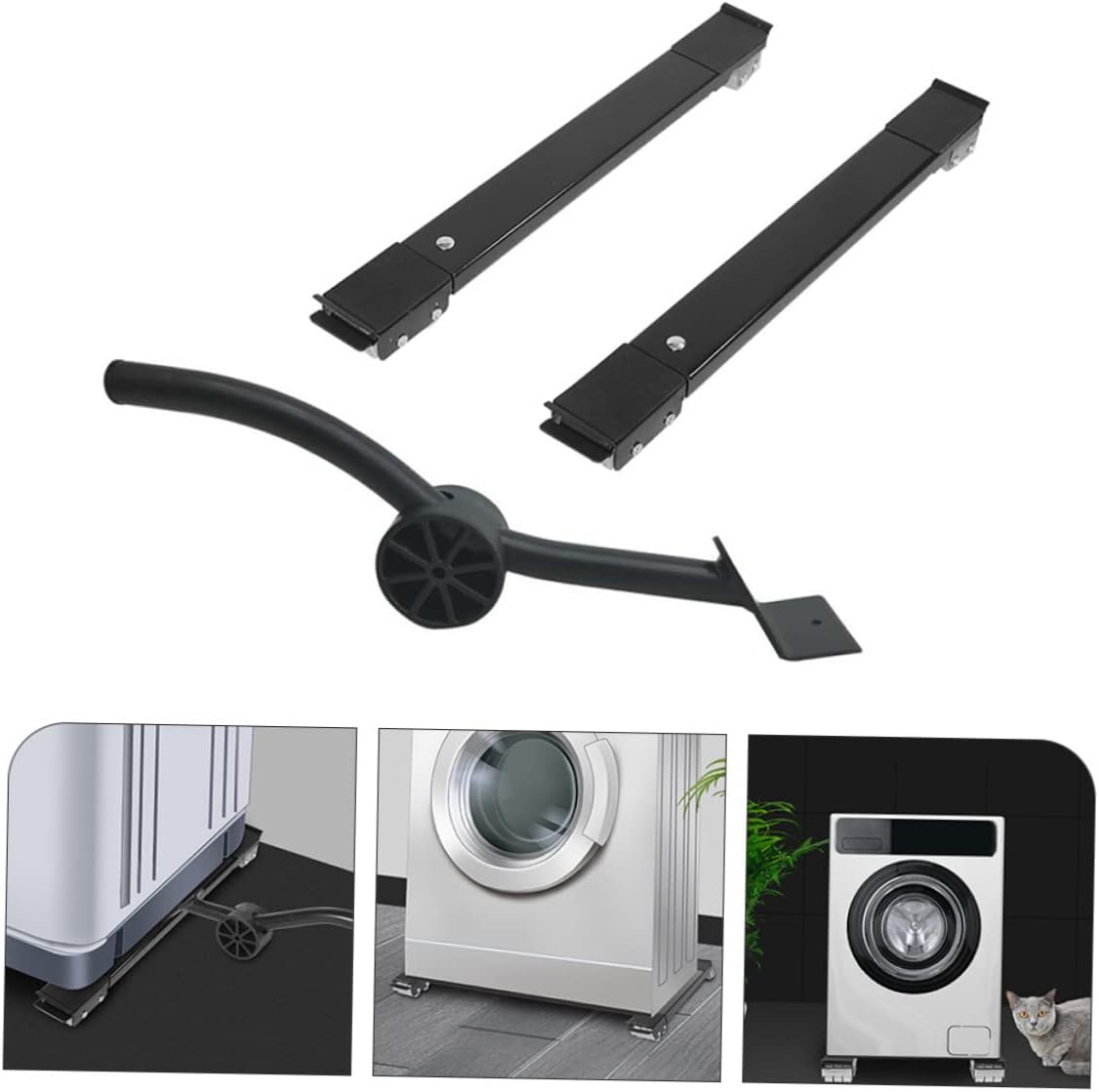 NUOBESTY Furniture Movers Wheels Heavy Duty Appliance Base Washer and Dryer Pedestals Wheel Mat Fridge Stand