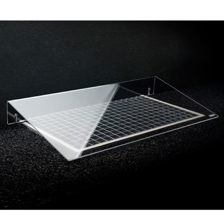 Lichtschachtabdeckung/Kellerschachtabdeckung/Regenschutz aus Acrylglas AcryS-90x45 der einfache Regenschutz