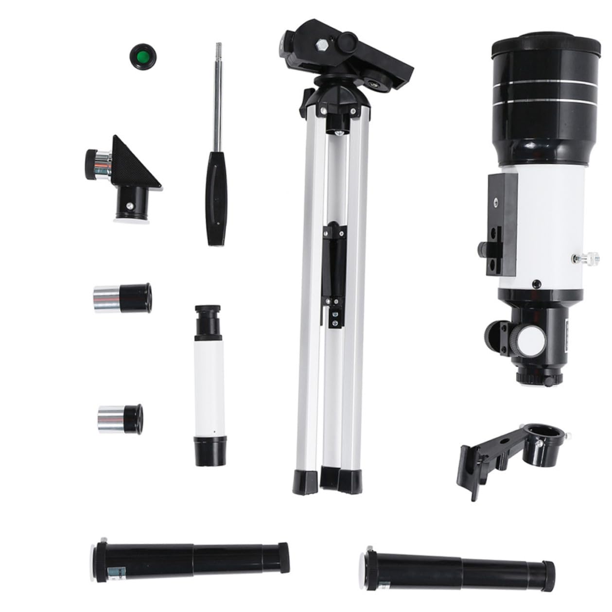 1set Telescopio Astronomico Professionale con Treppiede e Adattatore per Telefono per Osservazione Viaggio e Fotografia Notturna