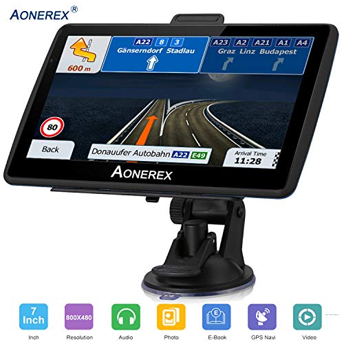 Navigation System for Cars 7 Inch with High Resolution Touch Screen Real Voice