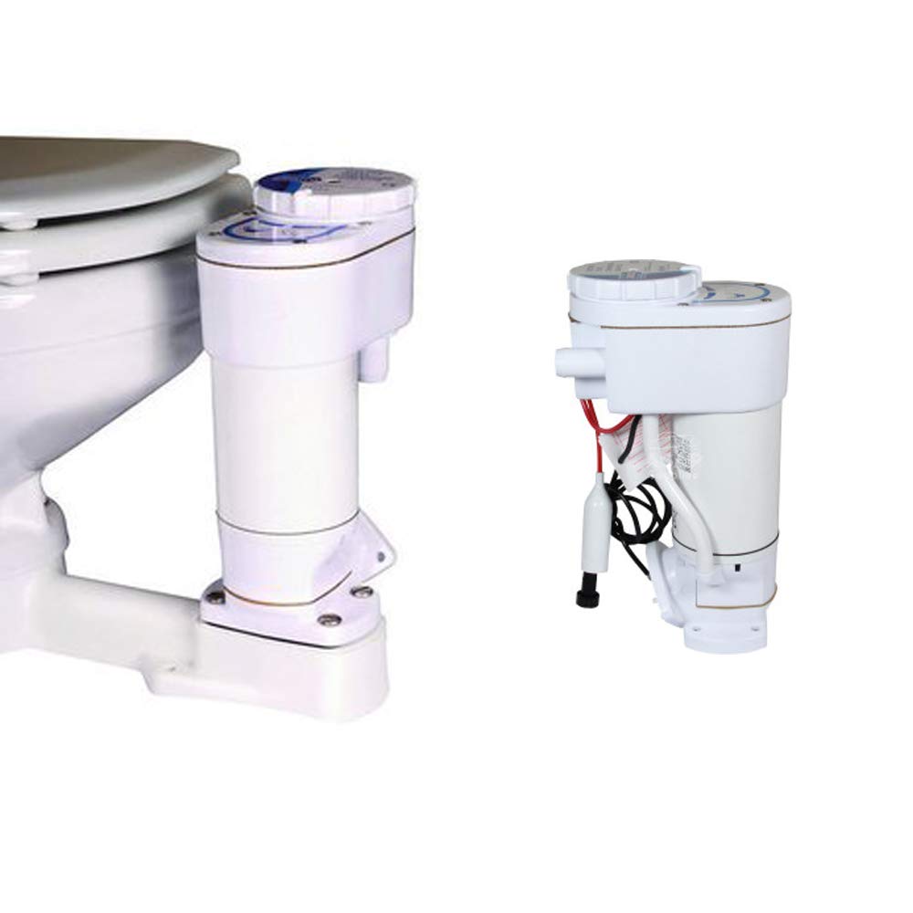 BTK - Kit de conversión y transformación de bomba de mano eléctrica Jabsco 29200-0120 - Recambio fácil blanco - Servicios higiénicos - Aspirador de agua de mar para enjuague de inodoros