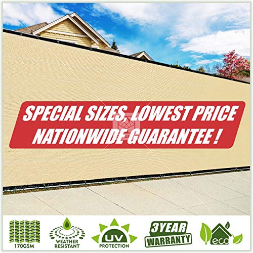 ColourTree 3' x 10' Balcony Railing Shade Fabric Deck Fence Privacy Screen Tarp