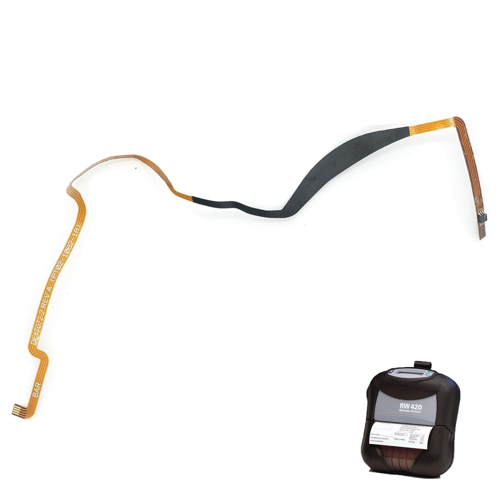 Kaibintex RW420 Paper/Bar Sensor Flex Cable for Zebra RW420 Thermal Barcode Label Mobile Printer,Printer Sensor Identify Paper Roll,P/N:DL17072-2