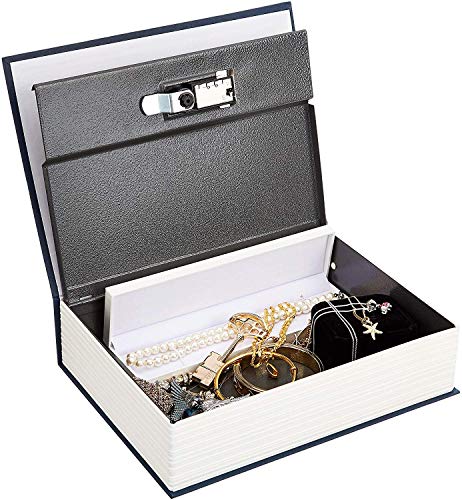 Image of Vajin Book locker Safe Dictionary Style Iron Locker Jewellery Box, Great for Storing Money, Locker Vault Box, Secret Book Safe with 2 Keys for Office & Home