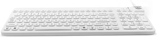 Miniatura 6 de Man & Machine Teclado Really Cool, sellado impermeable - Blanco