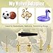 NQEUEPN 16pcs Bicycle Valve Adapter Set, Brass Tire Valve Adapter Ball Pump Needle FV/AV AV/EV EV/FV Adapter Inflatable Nozzles for Presta Schrader Valve Sports Balls Bikes Inflatable Device