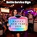 LED Letter Bottle Presenter with Remote Control, VIP Bottle Service Sign, Hand Holding Luminous with 4 Letter Sets & 2 Number Kit for Presenter, Bar, Nightclub, Wedding, Parties