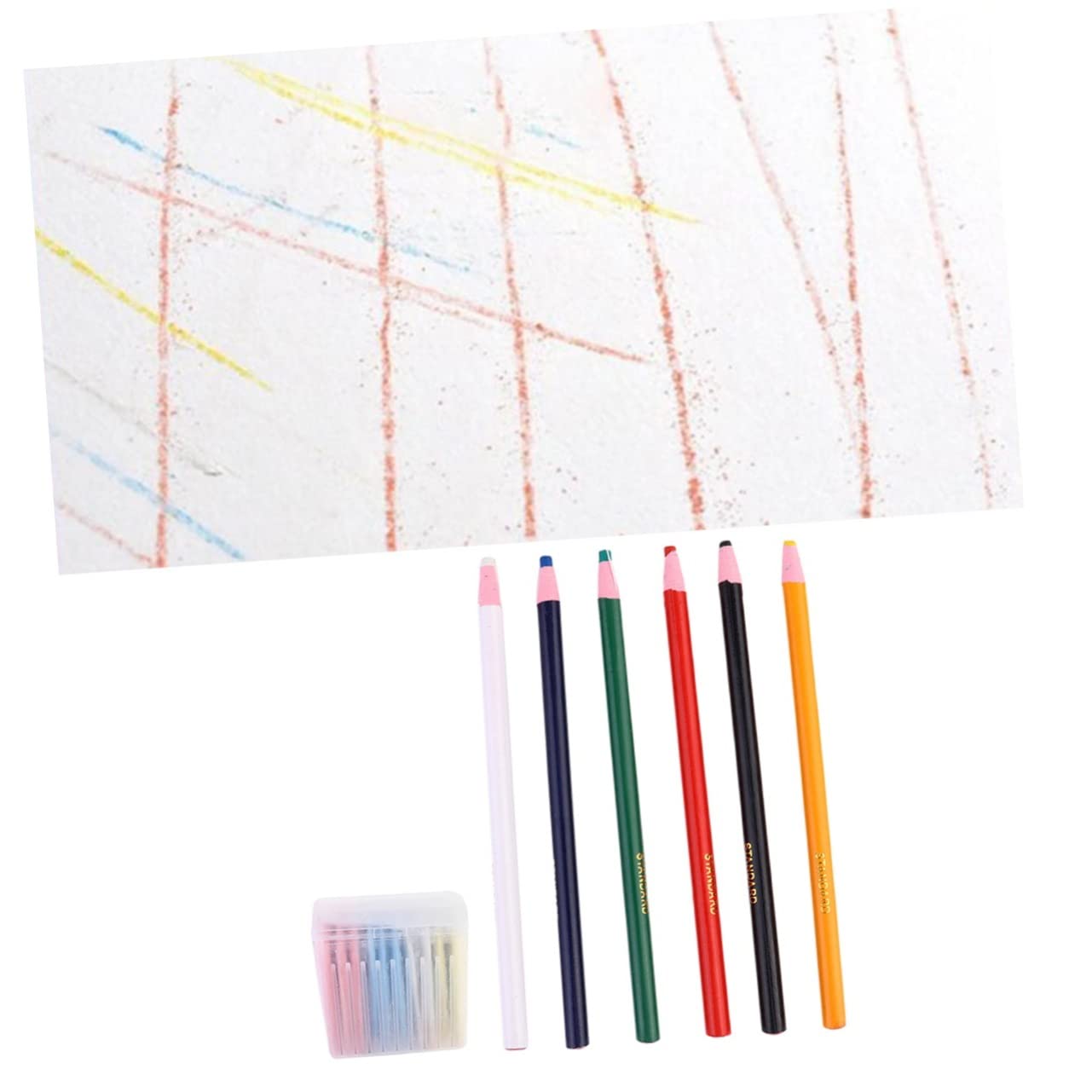 Angoily 3 Juegos Tizas de Sastrería Coloridas para Costura y Manualidades de Tizas Lavables Bolígrafos de Herramienta Profesional para y Cortar Tela