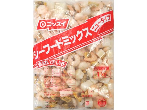 《ニッスイ業務用!こなもの、パスタ、サラダに!!》シーフードミックス 1㎏(net800g)