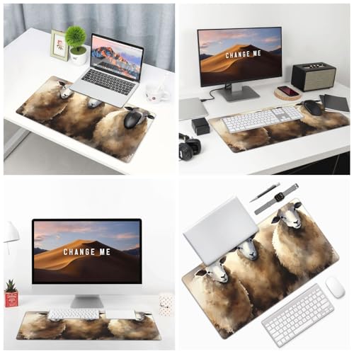 Tapis de souris de jeu sans glissement grand format pour protéger le bureau - 7