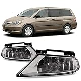 Winjet WJ30-0136-09 OEM Series for [2005-2007 Honda Odyssey] Clear Lens Driving Fog Lights + Switch + Wiring Kit