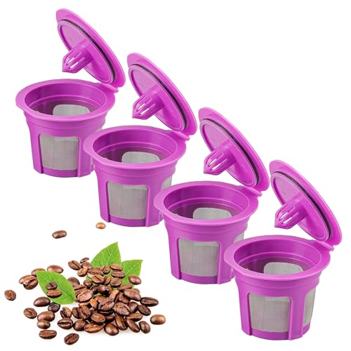 Haetyly 4 Pack Reusable K Cups Coffee Filters