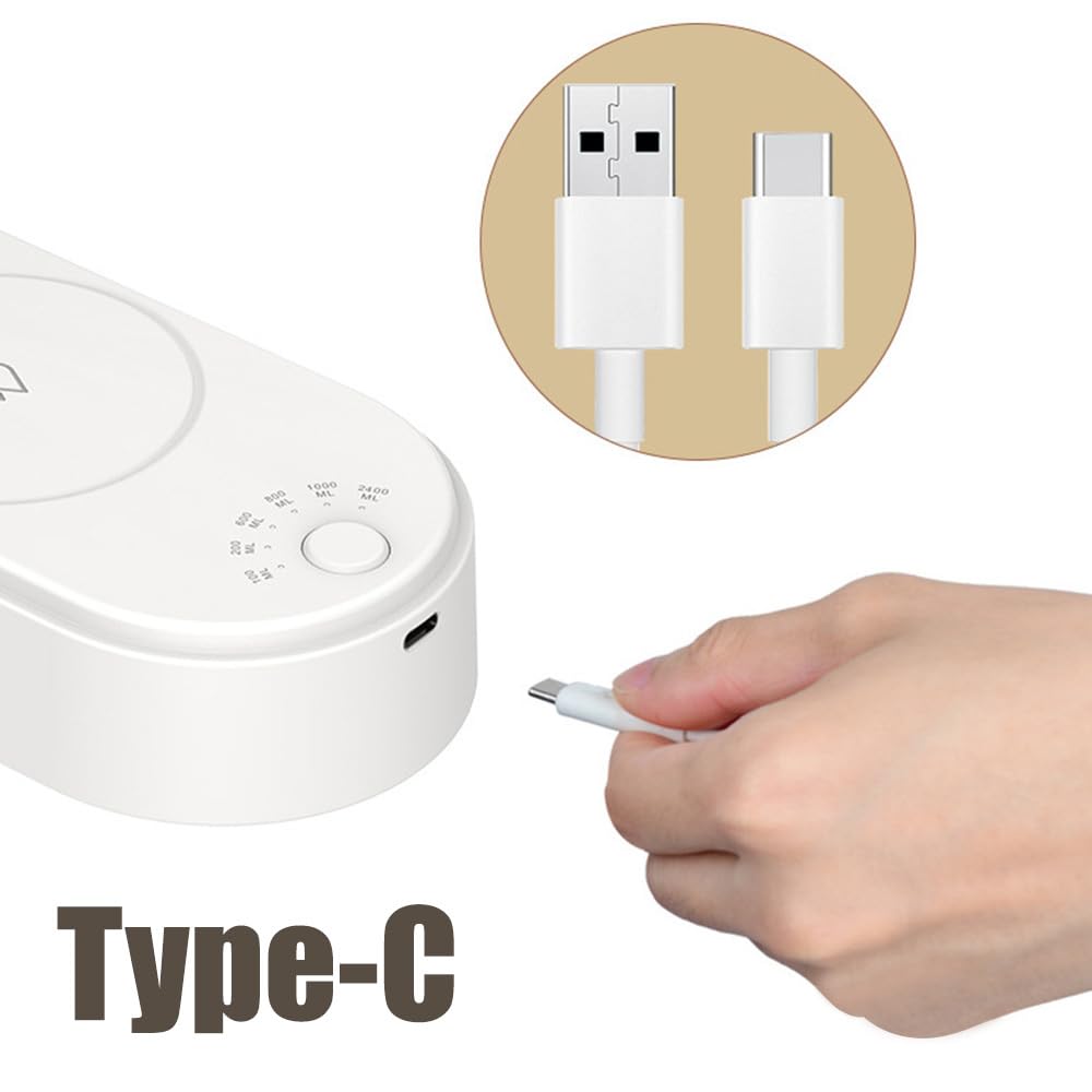 Distributeur d'eau de Bureau,Mini Pompe À Bouteille d'eau de Comptoir À 6 Vitesses avec Affichage LED Bleu,Chargement USB pour Maison,Bureau,Voyages en Plein Air,Camping