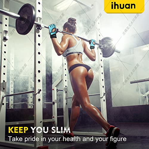 Image of ihuan Cycling Gloves Road Bike Gloves - Anti-Slip Shock Absorbing | Full Palm Protection | Breathable Biking Gloves for Cycling | Training | Workout | Sports Men & Women