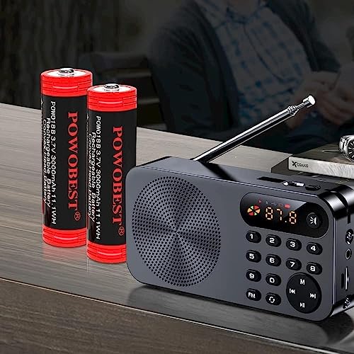 18650 Akku POWOBEST 3.7V 3000mAh NiMH wiederaufladbar