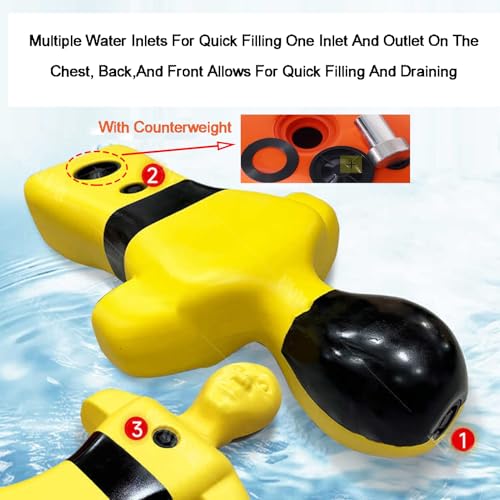 Muñeco de entrenamiento acuático para piscina 50kg miniatura 3