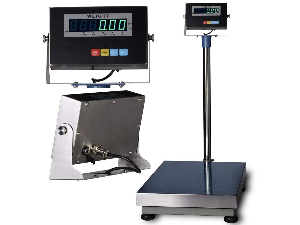SellEton SL-Banch-TCS 16" x 20" Bench Scale with Stainless Steel Bench top Display & Platter Cap of 800 lbs X .05 Lb