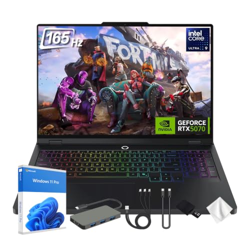 Image of Lenovo Legion Pro 5 16 inch Gaming Laptop, Intel Core Ultra 9 275HX, 64GB DDR5, 5TB Storage (4TB SSD+1TB Docking Station Set), NVIDIA GeForce RTX 5070, RGB Backlit Keyboard, Wi-Fi 7, Win 11 Pro, Black