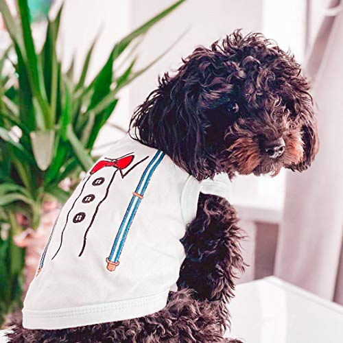 Parisian Pet Suspender Dog T-Shirt, X-Small #TOP3