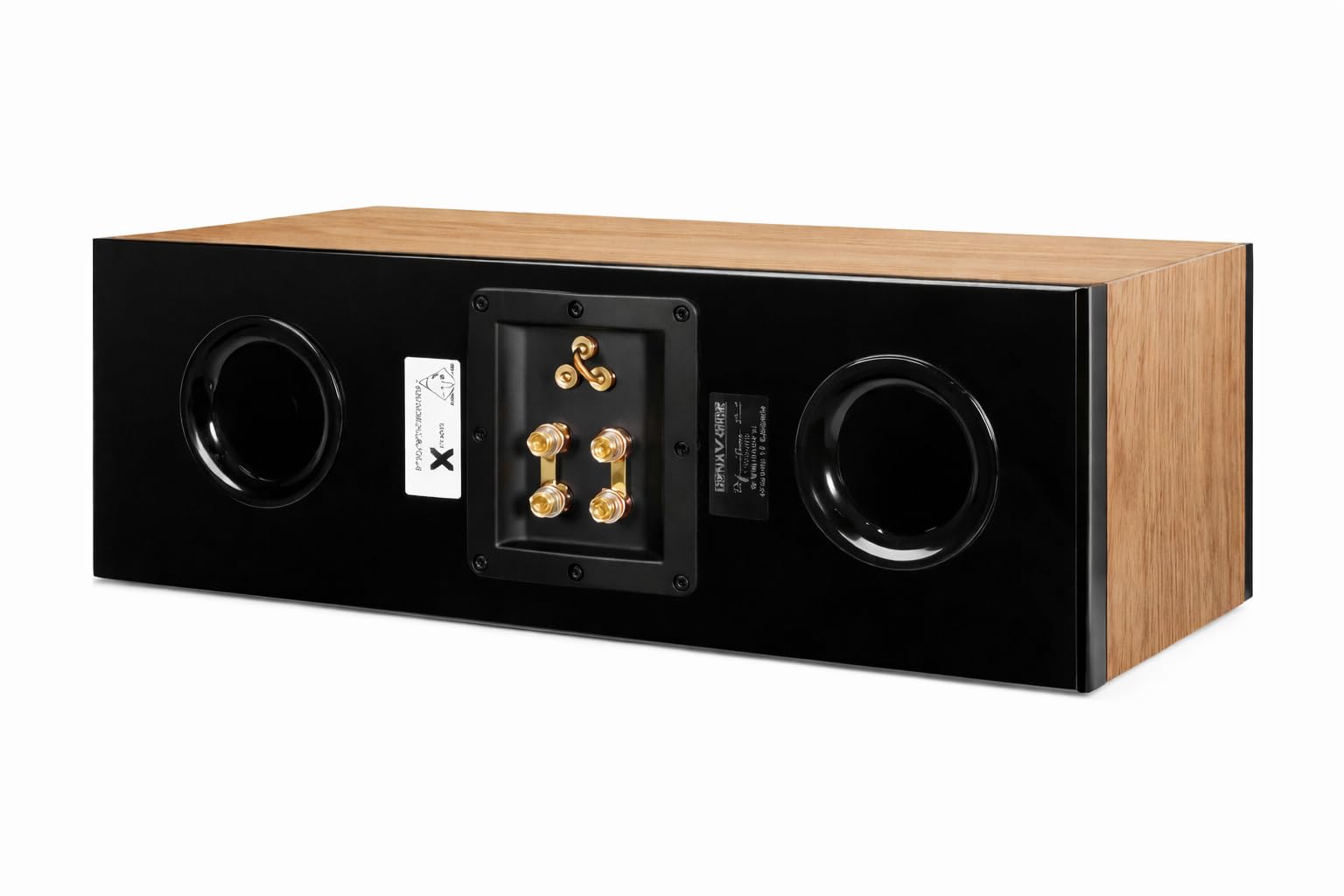 Dynavoice Definition DC-5 Centerlautsprecher Eiche 5 25 Zoll Kevlar Tieftöner Bändchen Hochtöner Soft Dome 36Hz–32kHz 92dB 180W Max Bi Wiring Mittelton Feinabstimmung Heimkino Surround Premium Klang