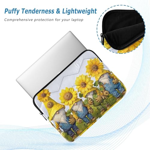 Funda impermeable para portátil 13-14 pulgadas Gnomos con girasoles miniatura 5