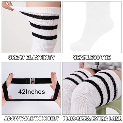 Image of Abodhu Plus Size Thigh High Socks for Thick Thighs Women- Extra Long Widened Extra Long Thick Knit