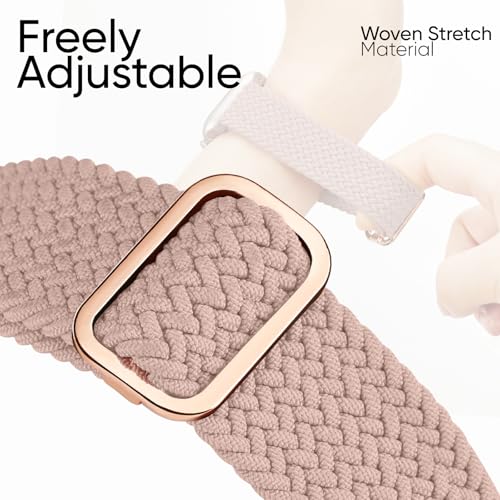 Image of 8 Pack Braided Stretchy Solo Loop Compatible with Apple Watch Bands Women