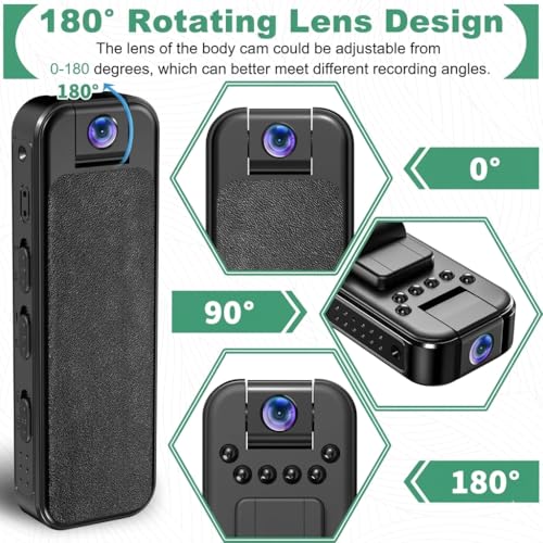 Image of 2MP WiFi Mini Pocket Camera 1080P Full HD Wearable Body Cam with Audio & Video Recording 32GB Support | Motion Alert | Loop Recording Portable Indoor /Outdoor Security Cam (Pocket Camera 32gb)