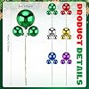 Janinka 12 Pcs Christmas Tree Picks 15.75 Inch Christmas Colorful Ball Ornament Decor Plastic Large Xmas Wired Picks Sprays for Vase Fillers Wreath Crafts Stairs Garland Decoration Supplies #1