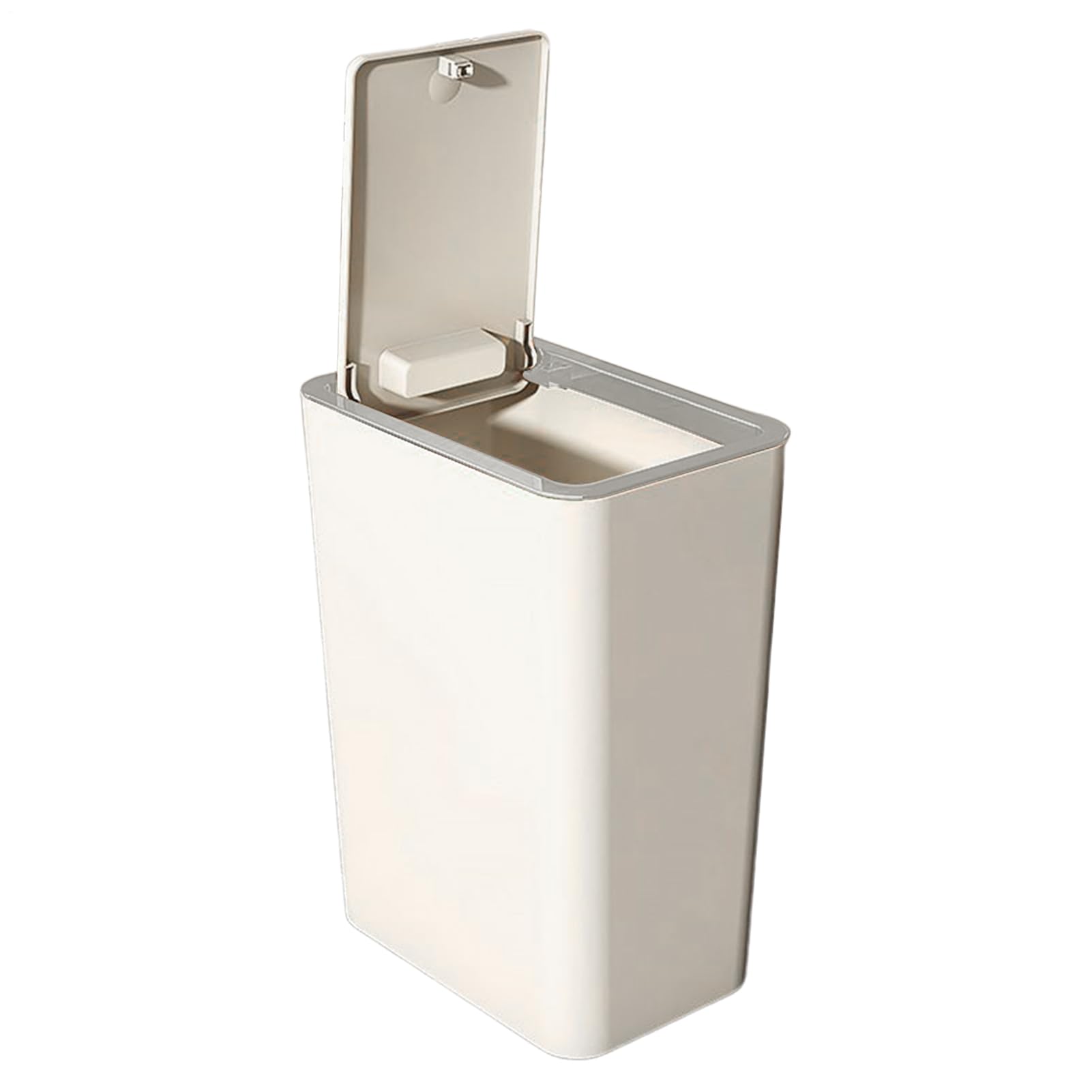Cáneo De Basura Con Tapa, Compacto, 33x9.5x13 Cm, Contenedor Sanitario, Contenedores De Desechos De Superficie Fácil De Limpiar, Para Varios Espacios Interiores Como Baño, El Dormitorio, El Lugar D