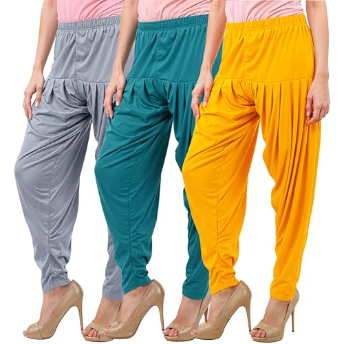 Image of Buy That Trendz Patiala Salwar for Women Relaxed Fit Viscose Patiyala Salwar Harem Bottom Pants