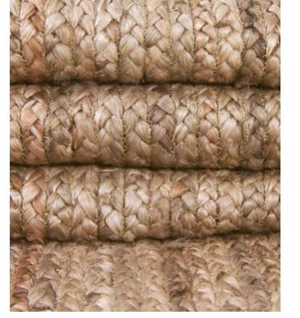 Tapis ovale en jute naturelle tressé à la main pour salon, intérieur et extérieur, décoration d'intérieur, beige naturel