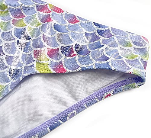 SHEKINI Girl's Halter Bikini Set Silver Stamping Beach Sport Two Piece Swimsuit Kid Swimwear3