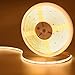 Produktbild GOMING 24V 10M COB LED Strip Warmweiss 3000K LED Streifen Warmweiß 384LED/M LED Band Selbstklebend CRI 93+ Hohe Helligkeit 6800lm Nicht Wasserdicht IP20 LED Lichtband für Innen Heim Deko(Nur Strip)