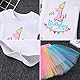 FYMNSI Baby Mädchen 1. Erster Geburtstag Outfit Baumwolle Kurzarm Strampler Body Prinzessin Regenbogen Tüll Tütü Rock Blumen Stirnband 3tlg Set 1 Jahr Geburtstagsparty Kleid Fotoshooting Bunt