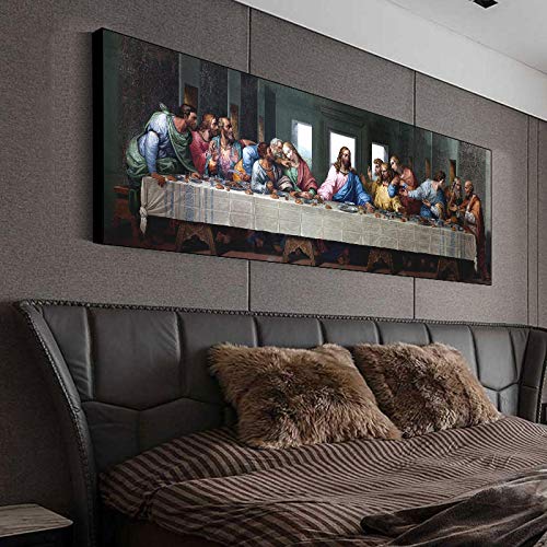 Peinture Cène de Léonard de Vinci pour une Décoration Murale Élégante de Salon